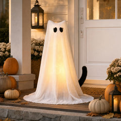 PEJOURI ghost cat front view showing warm glow and friendly look