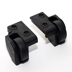 Pelican close-up of mounted wheel and axle showing durable construction and smooth rolling