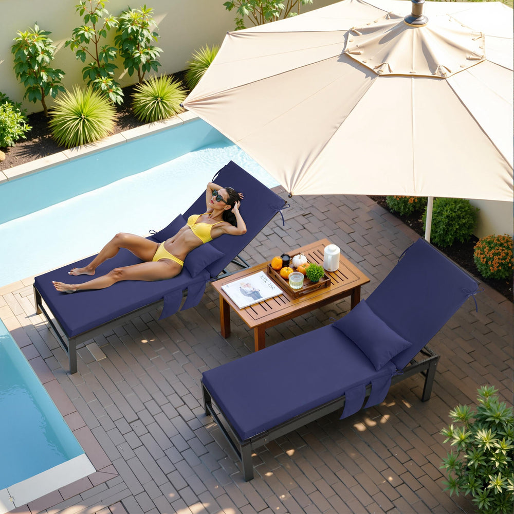 Pellebant cushions used poolside showing durable style and relaxation benefit
