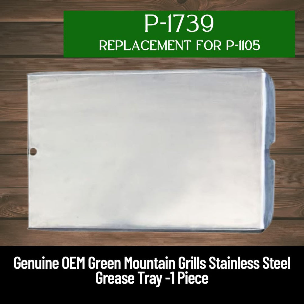 Pellethead GMG grease tray installed at angle above heat shield preventing flare-ups