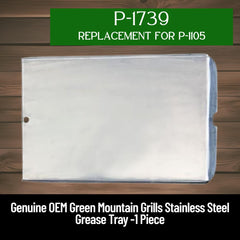 Pellethead GMG grease tray installed at angle above heat shield preventing flare-ups