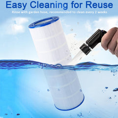PELLUCID installed in filter housing restoring clear pool circulation