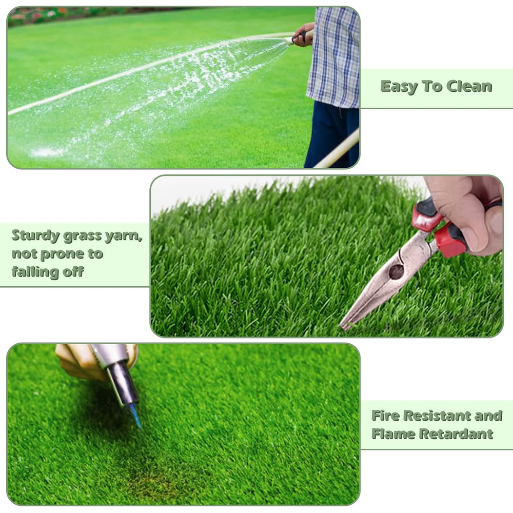 PENFHF artificial grass with dog playing demonstrating pet-friendly surface