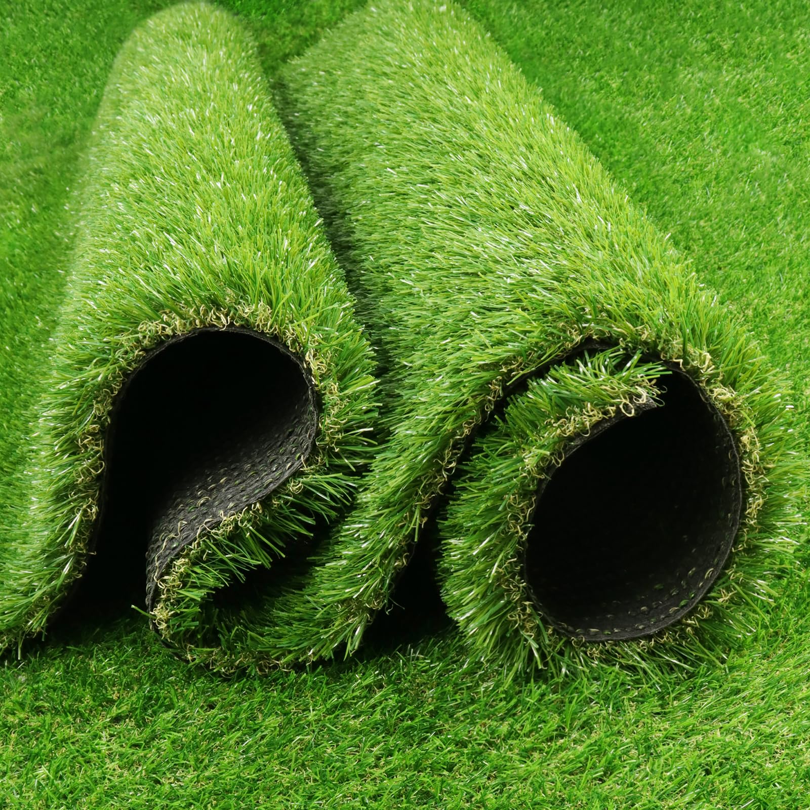 PENFHF front view of 4x6 ft turf showing realistic lawn look and curb appeal
