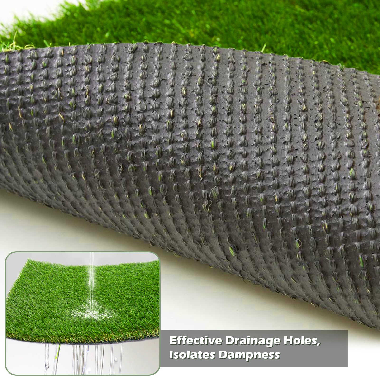PENFHF turf installed on patio creating low-maintenance green space