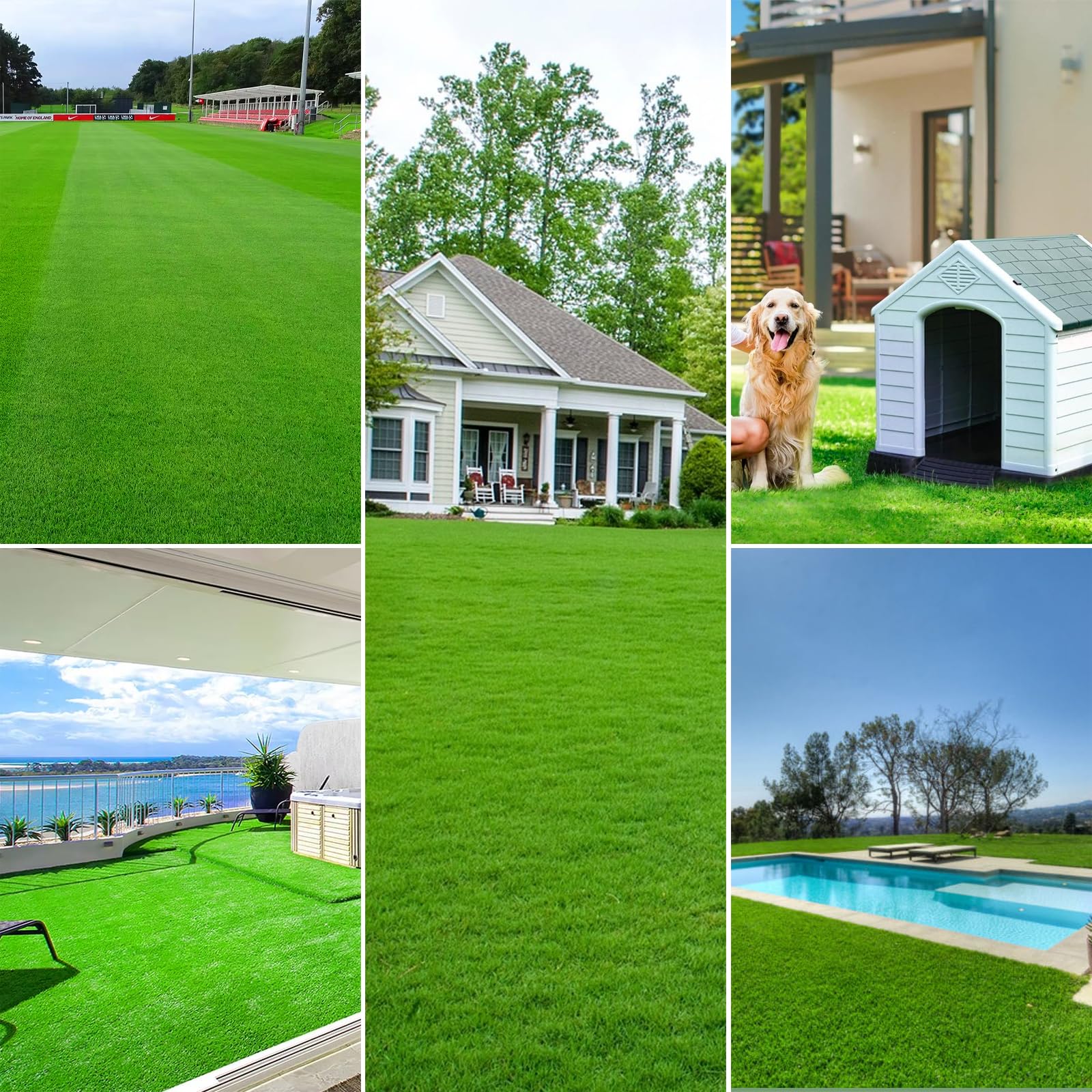 PENFHF turf beside a ruler showing 4x6 ft scale for fit clarity
