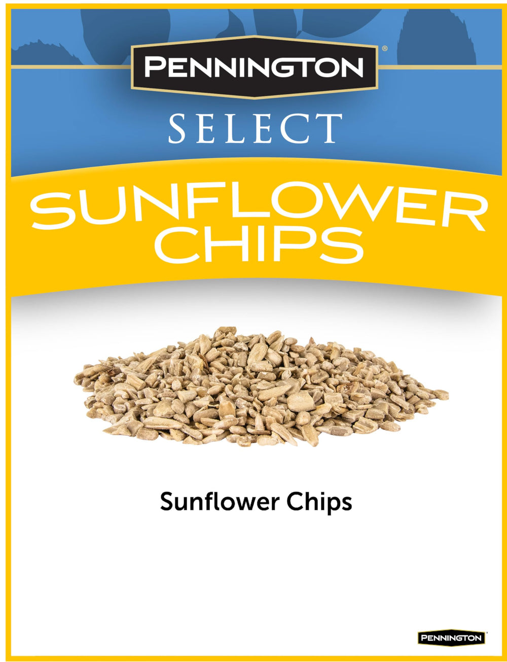 Close-up of Pennington sunflower hearts texture showing high-energy seed meat