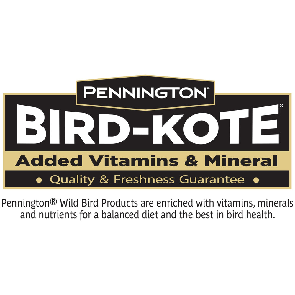 Pennington sunflower chips poured into tray feeder demonstrating easy filling