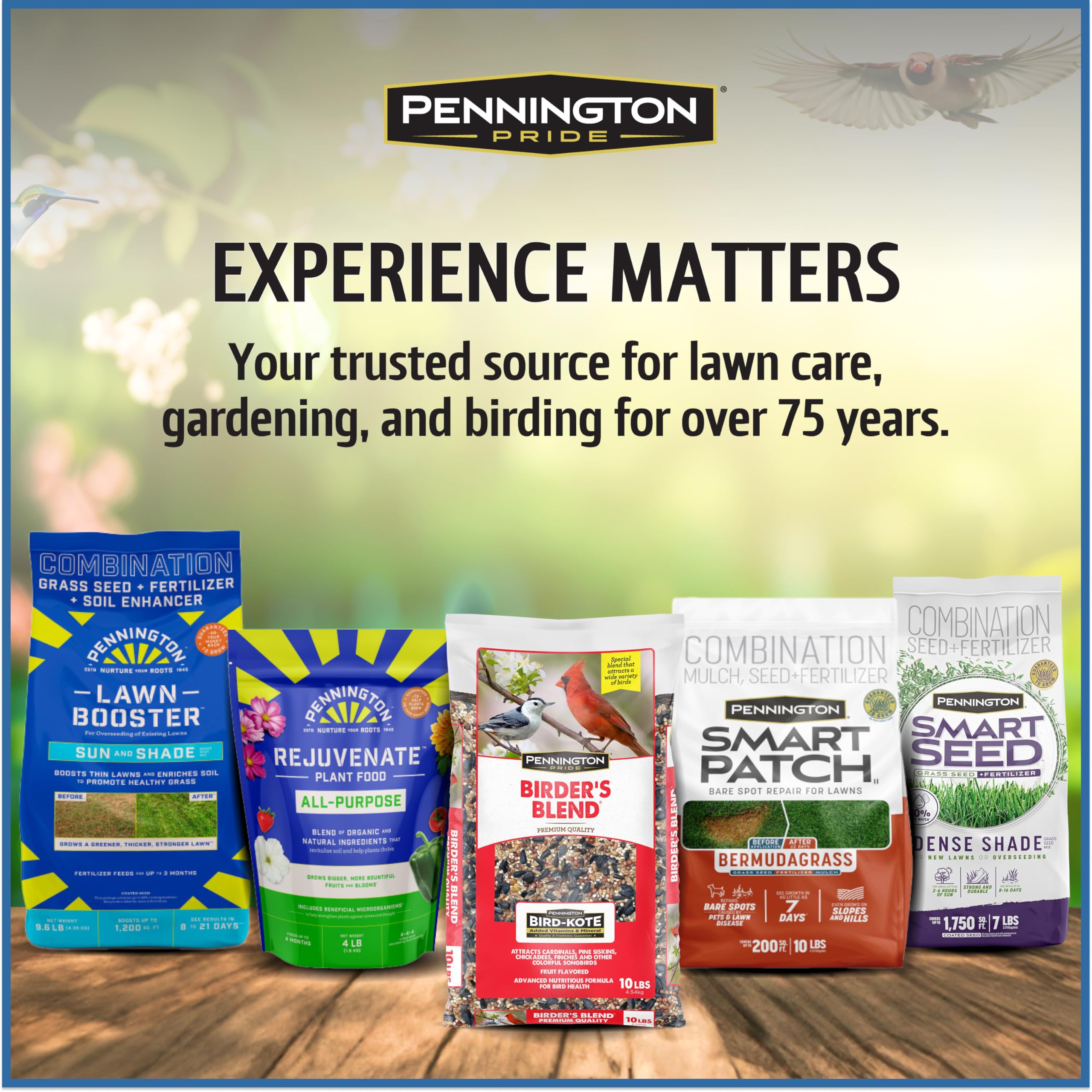 Hand holding Pennington bucket to show 22.5-lb size and portability