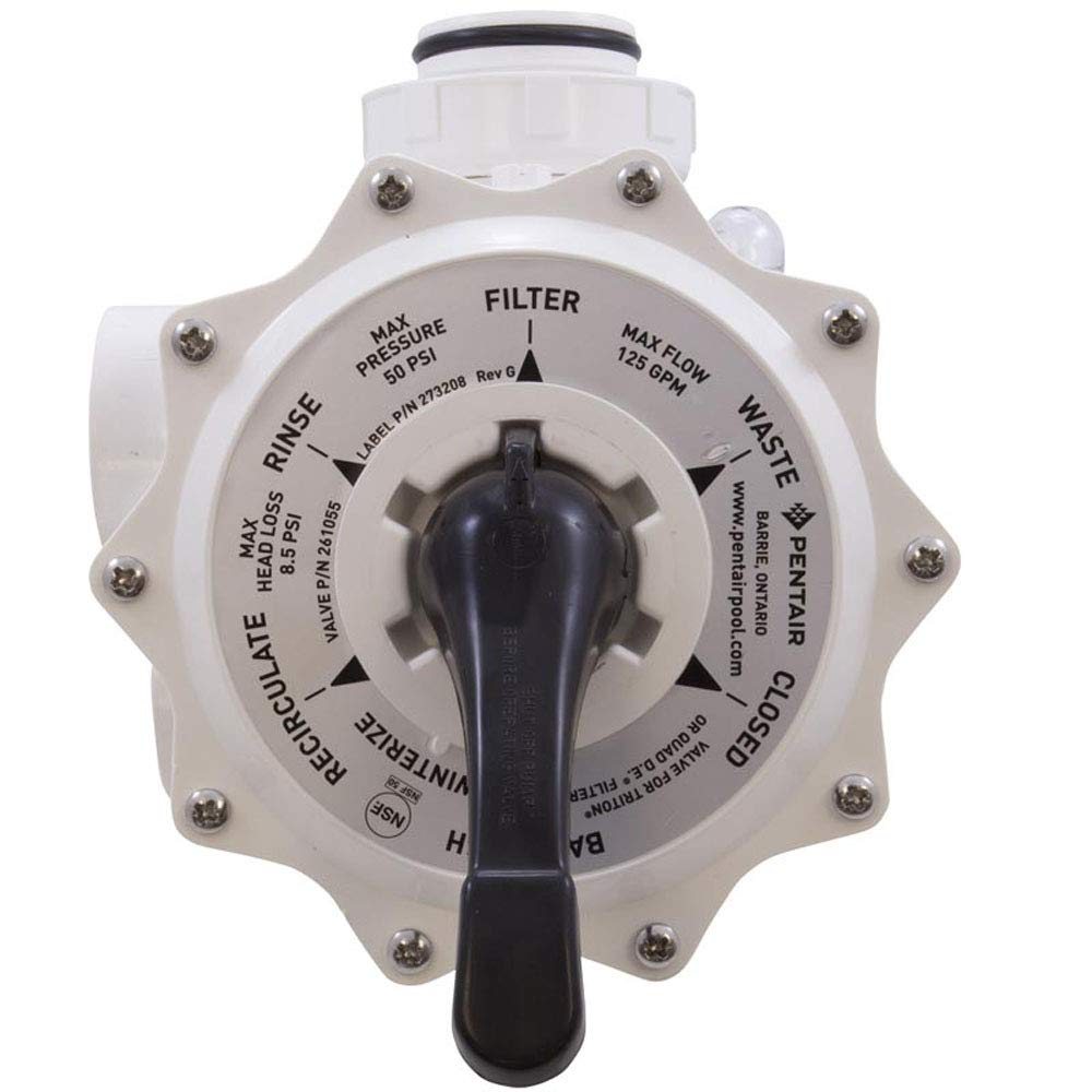 Pentair 261055 mounted on Triton filter showing correct 7.5 inch centerline fit