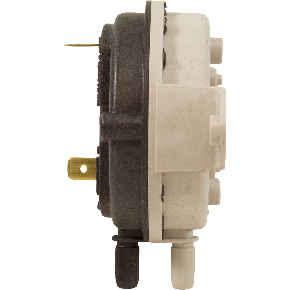 Pentair air flow switch installed in heater chamber illustrating restored safety interlock