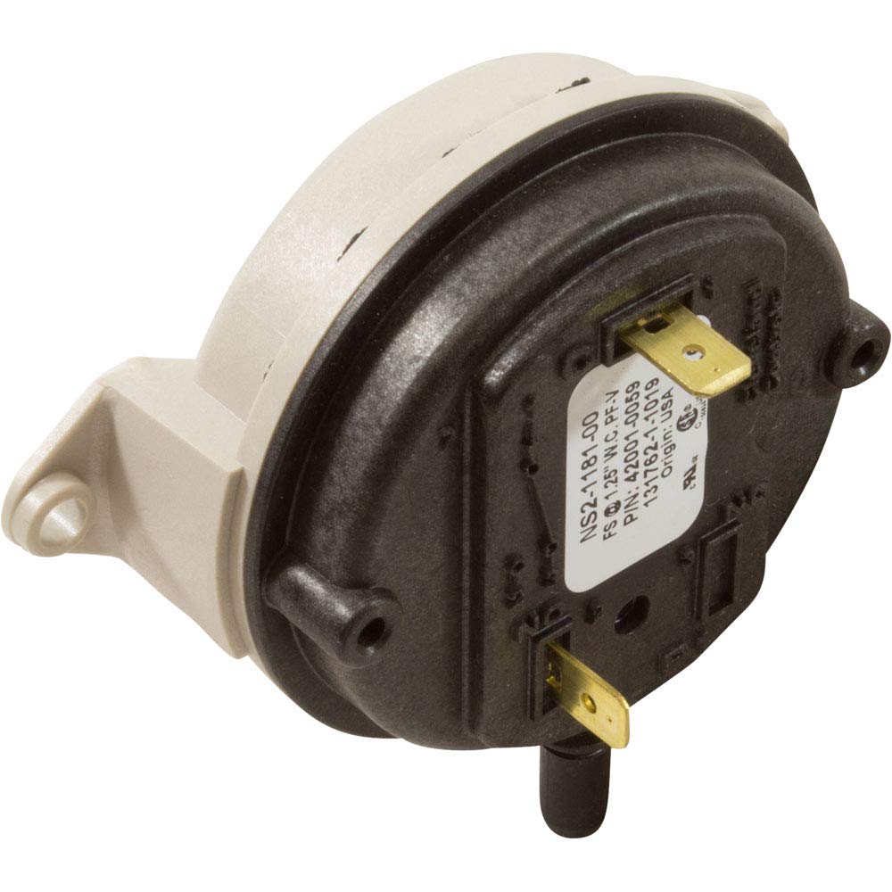 Pentair air flow switch wiring connector close-up enabling correct electrical connection