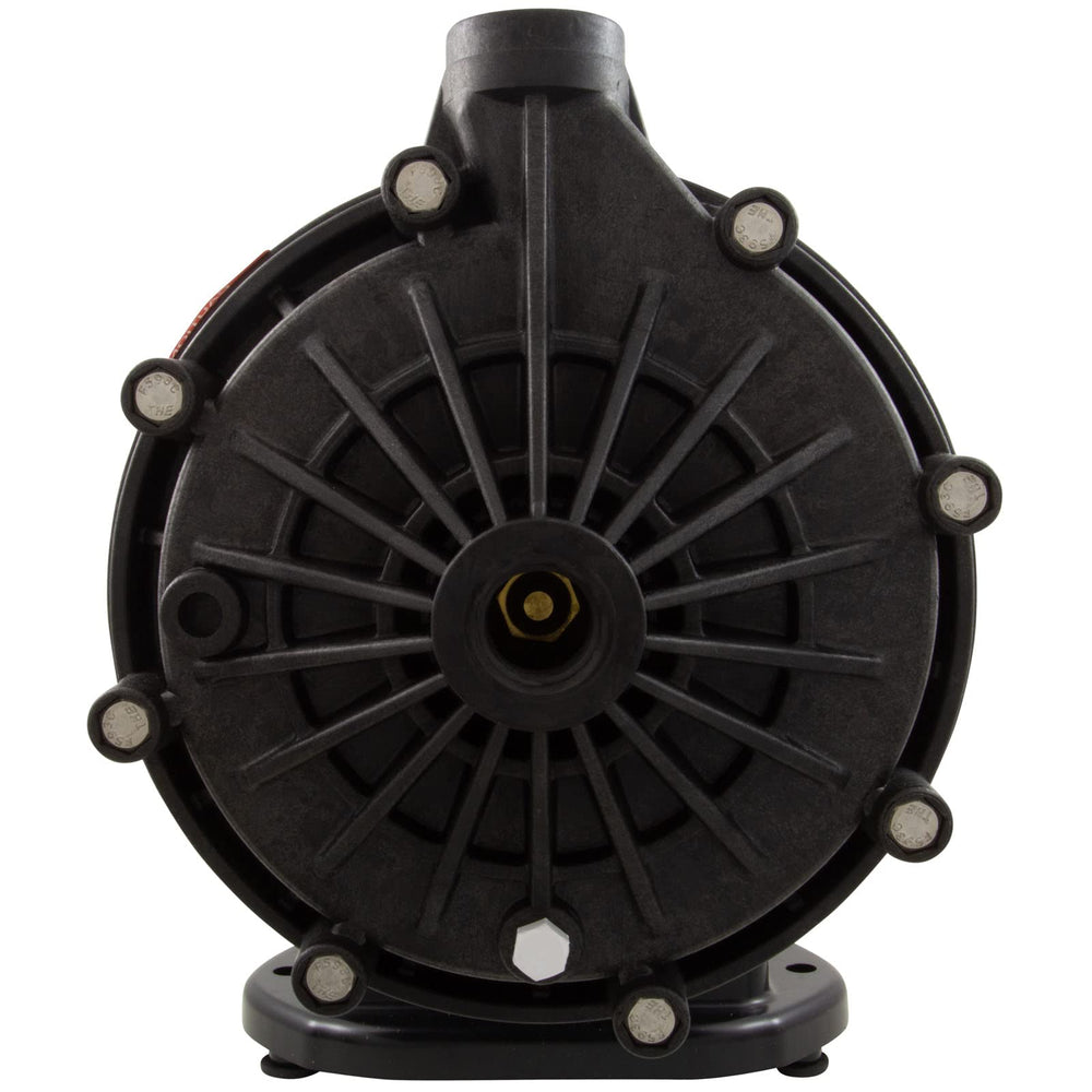 Pentair booster label specifications closeup showing model EC‑LA01N and performance details