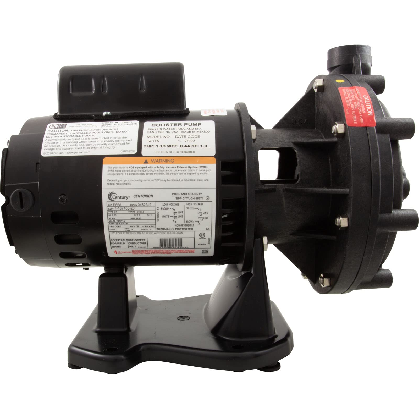 Pentair booster motor closeup highlighting corrosion‑resistant finish and long lifespan
