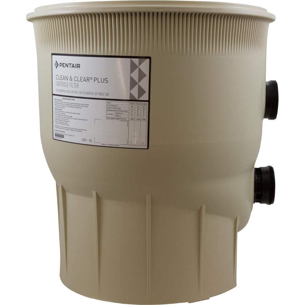 Pentair almond tank body installed in a mechanical room illustrating professional use