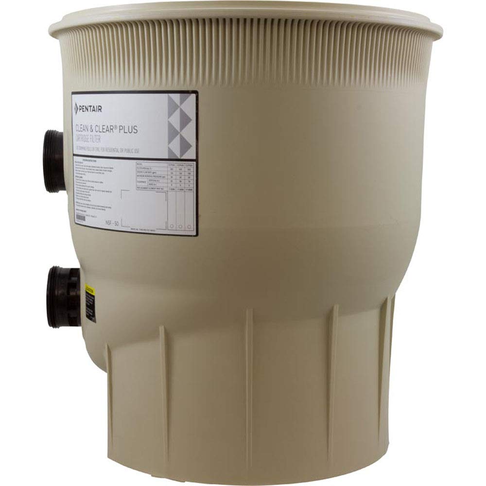 Pentair almond tank body open top showing internal cavity for media and components