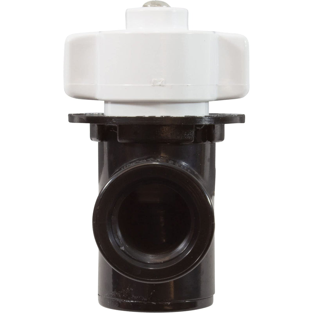 Pentair control valve beside ruler showing 1/2-inch scale for fit clarity