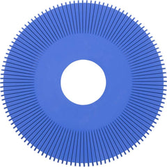 Pentair replacement disc next to ruler showing correct size and fit