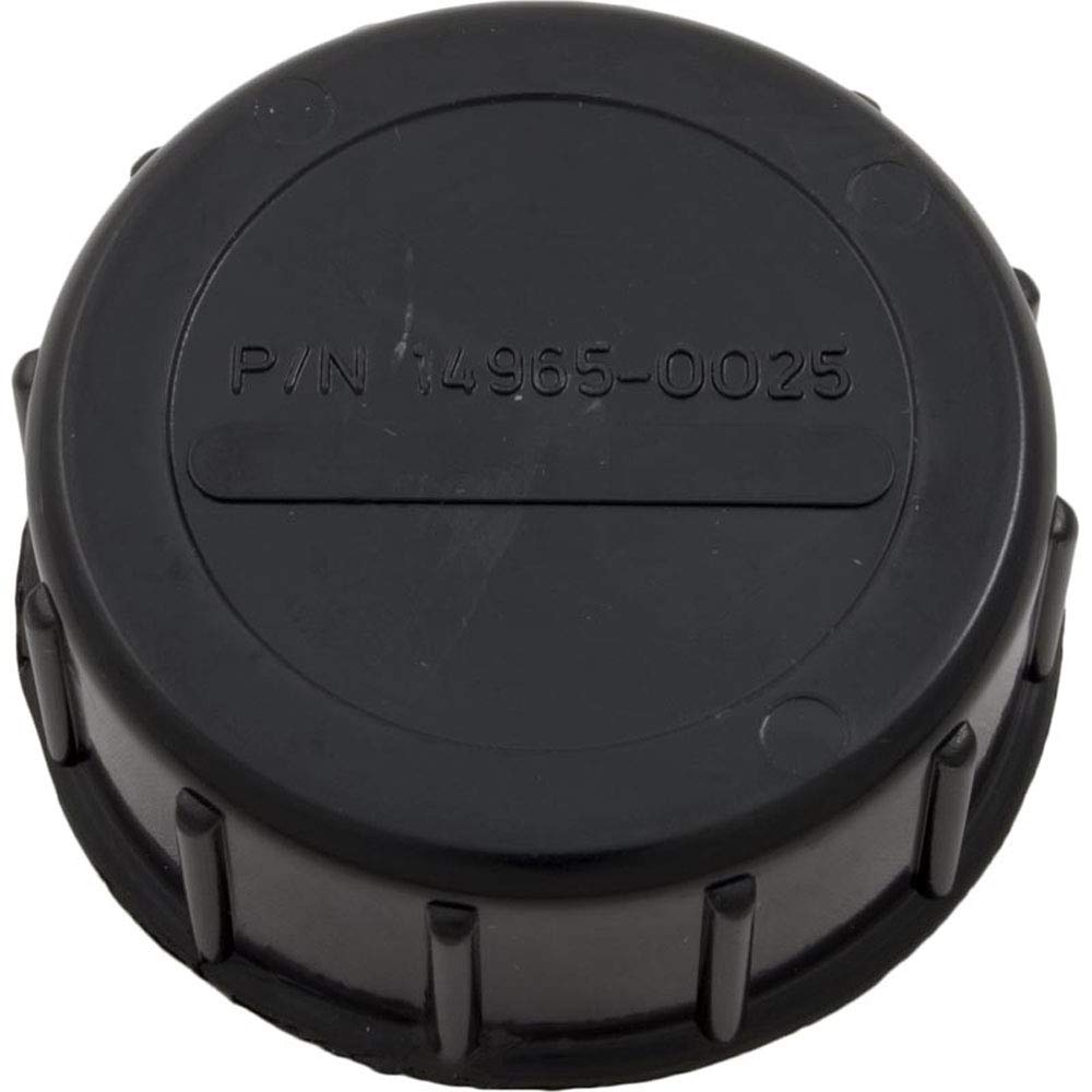 Pentair drain cap front view showing fit and secure seal for maintenance