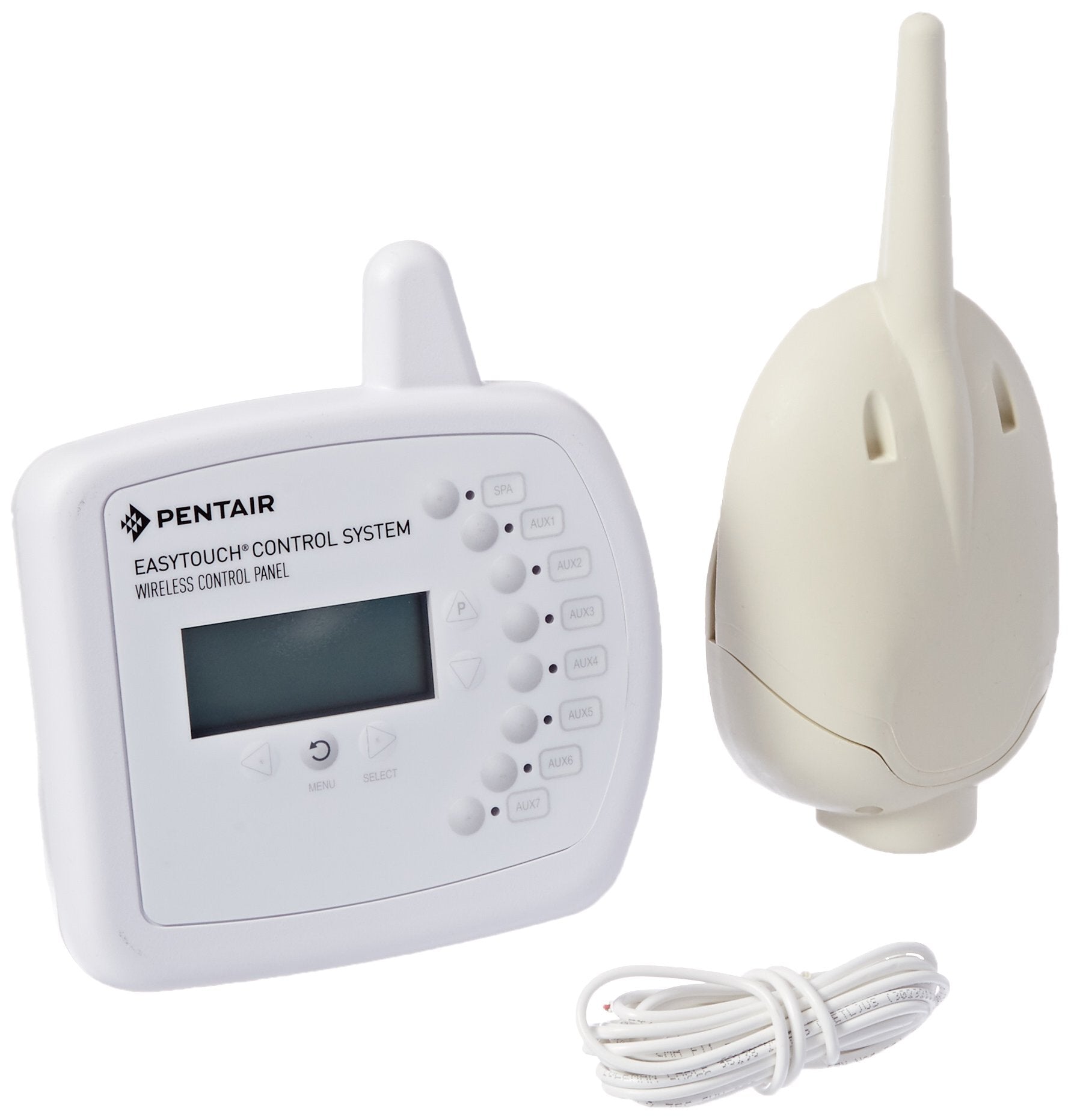 Pentair EasyTouch front panel and remote showing controls and quick access