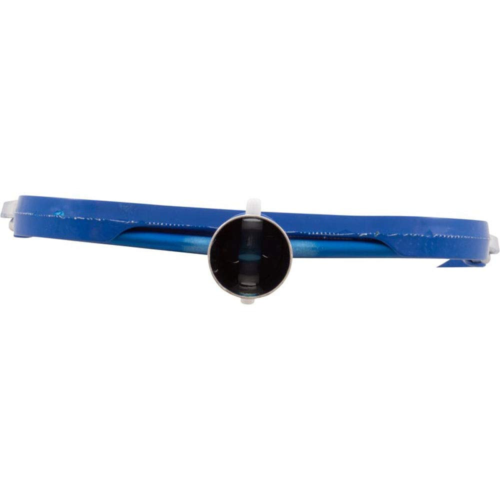 Pentair skimmer next to standard pole for scale showing compatibility and compact storage