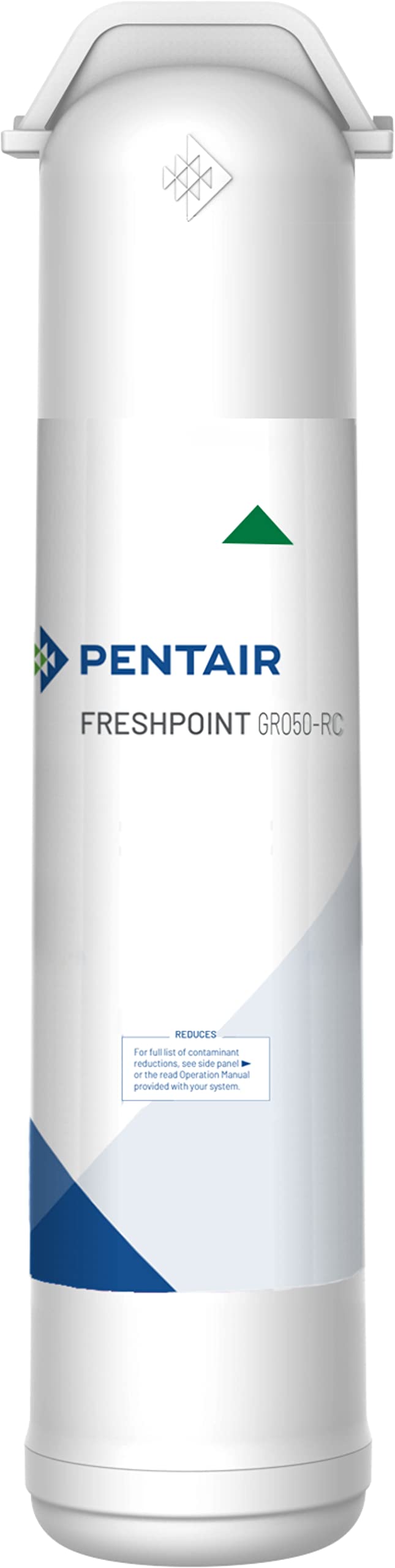 Pentair FreshPoint GRO50 front profile showing membrane, highlights easy replacement
