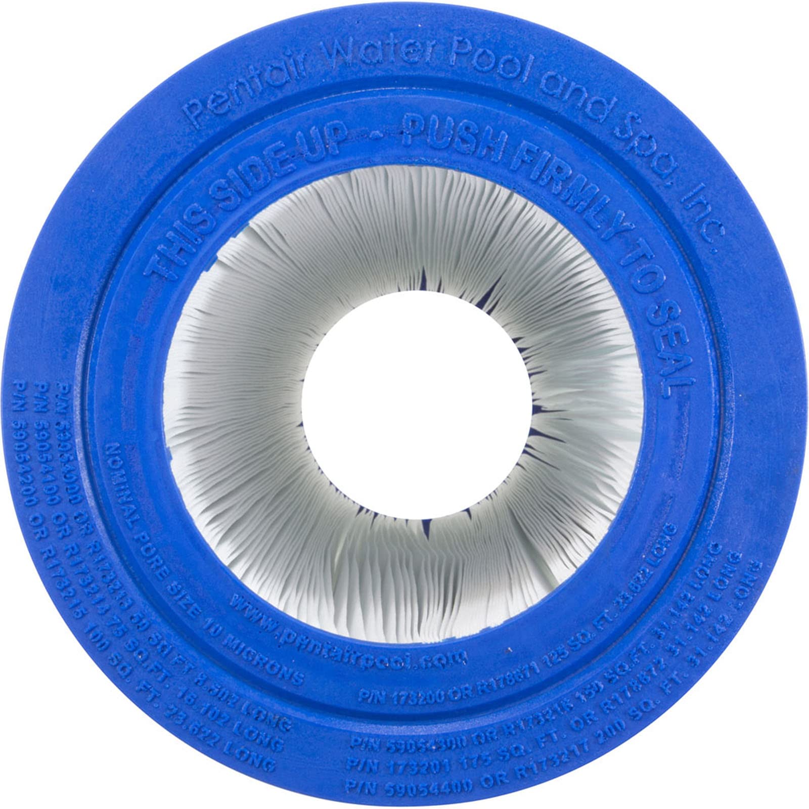 Pentair cartridge installed in filter housing demonstrating easy replacement benefit
