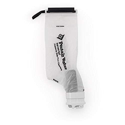 Pentair Kreepy Krauly debris bag attached to cleaner demonstrating installed use