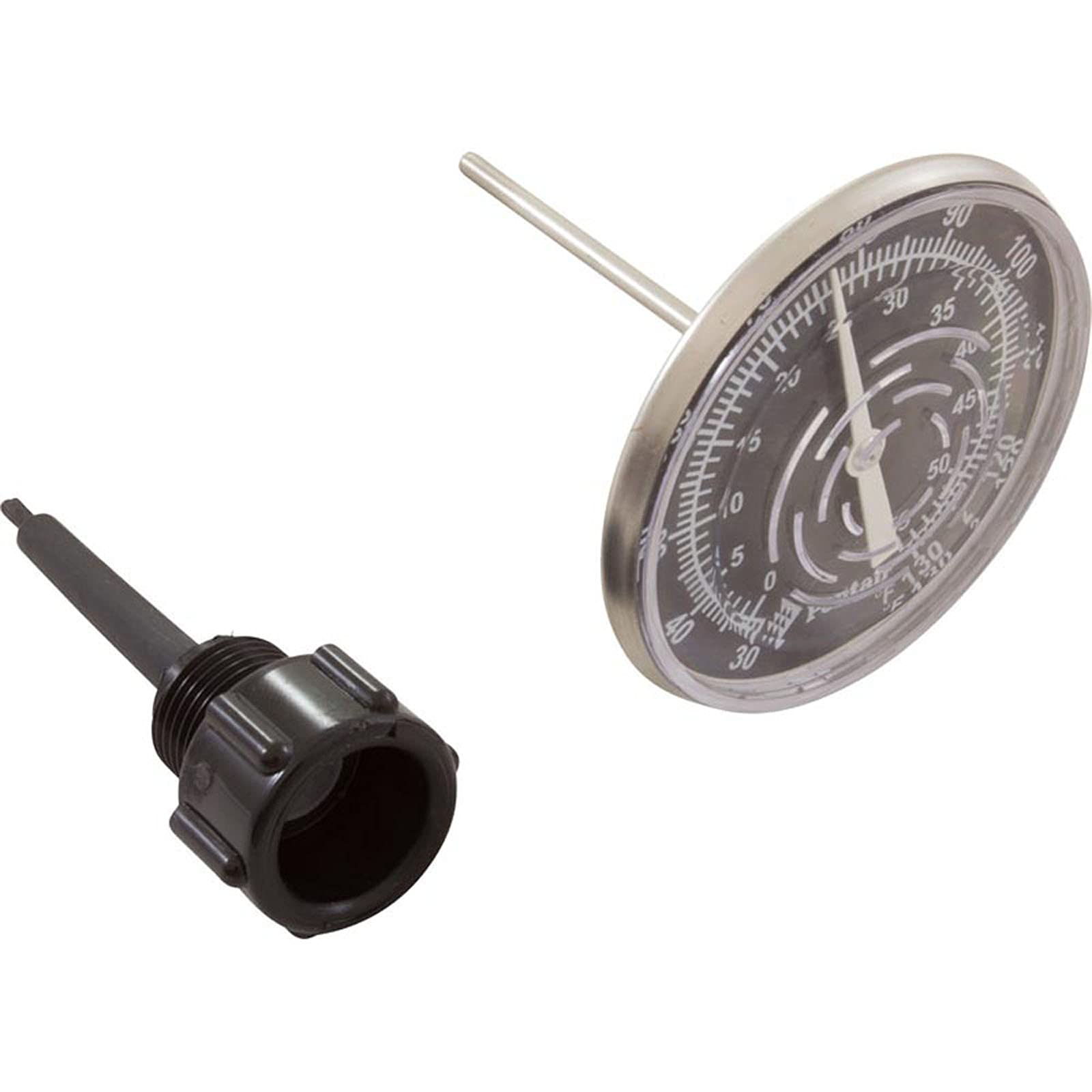 Pentair nylon well close-up showing durable material and protected sensor for longer life