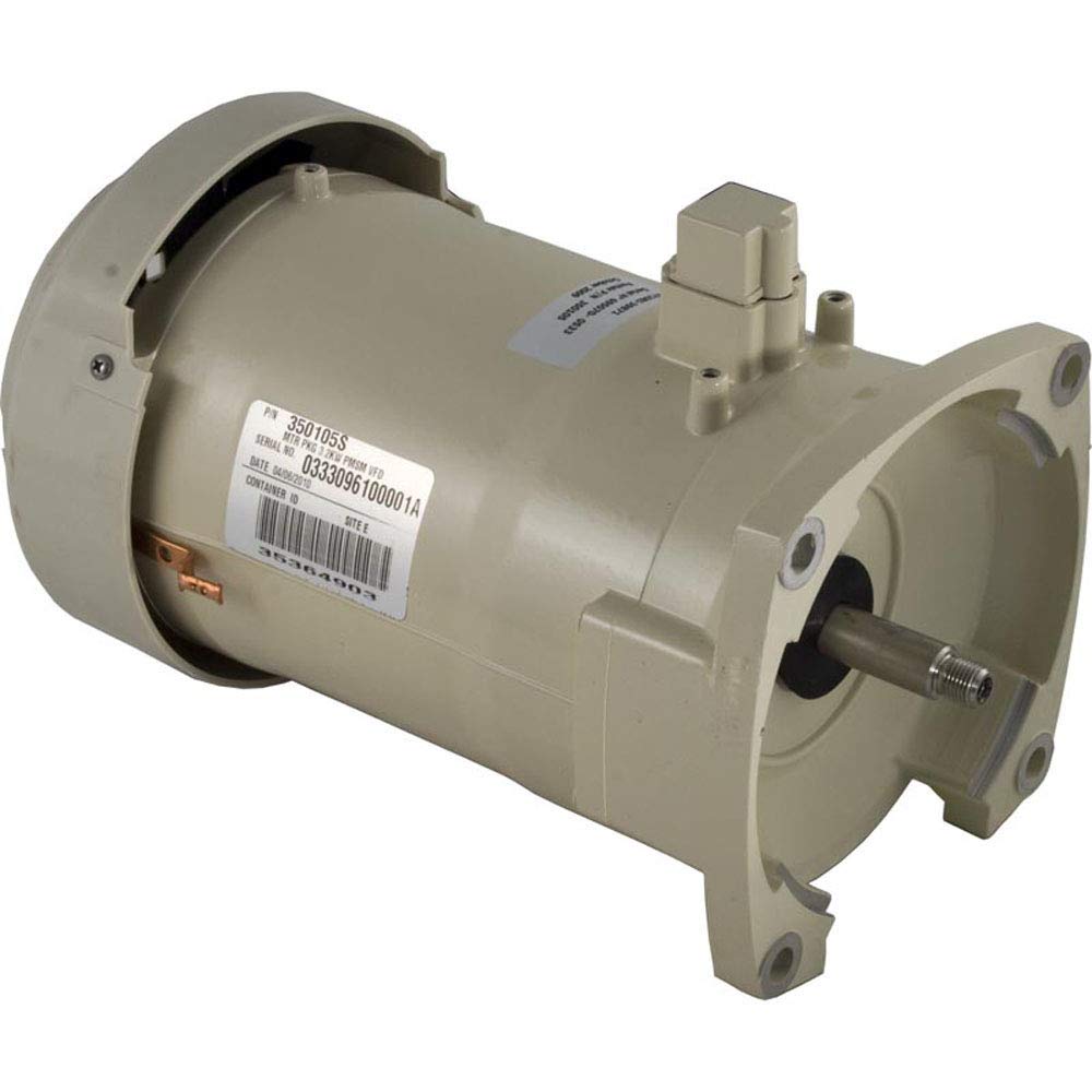 Pentair Purex motor front view in almond showing compact durable housing and energy savings