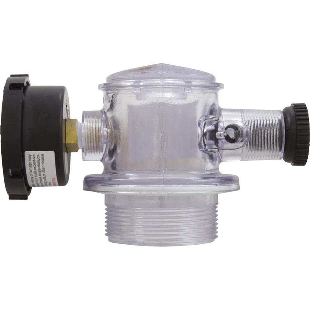 Pentair relief valve installed on sand filter demonstrating restored water flow
