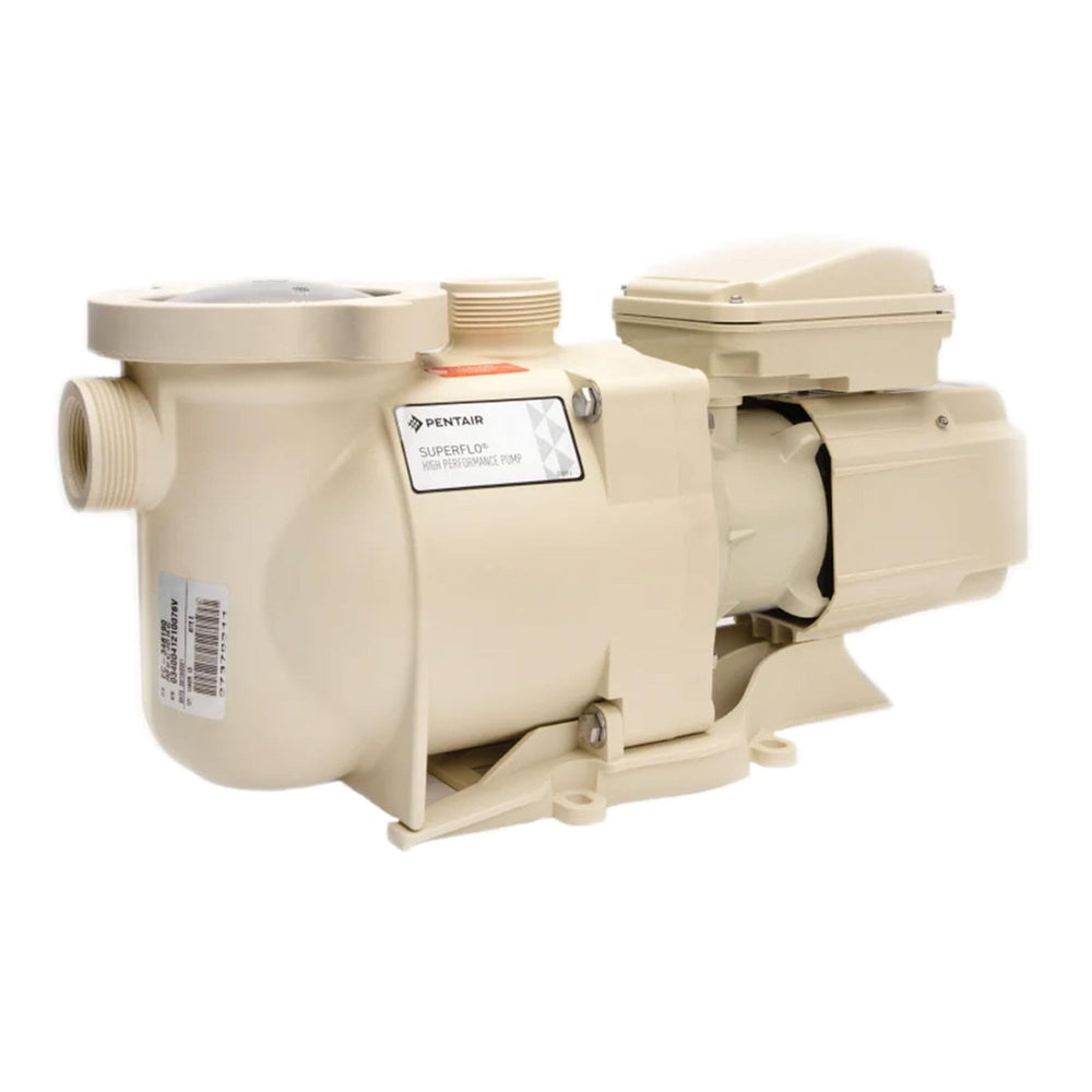 Pentair SuperFlo installed next to pool equipment showing reliable circulation benefit