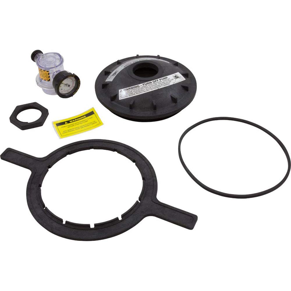 Pentair tank lid front view showing buttress thread and durable black finish for reliable sealing