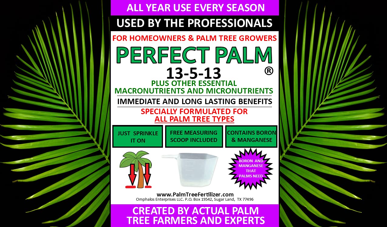 Perfect Palm granular texture visible, showing controlled release granules