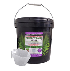 Perfect Palm pail front view showing weight and benefits