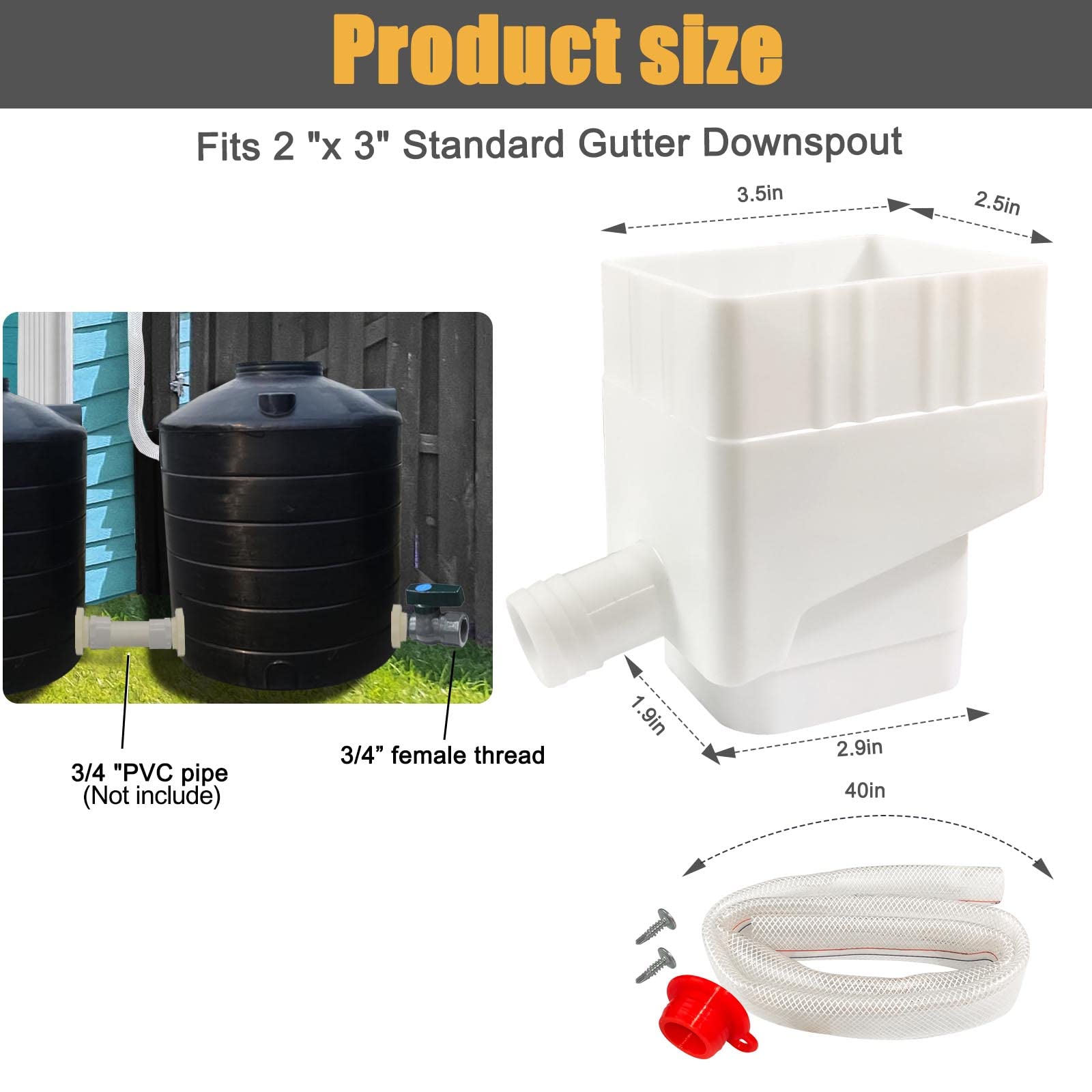 perfsign ball valve and adapters showing controlled discharge for convenient watering