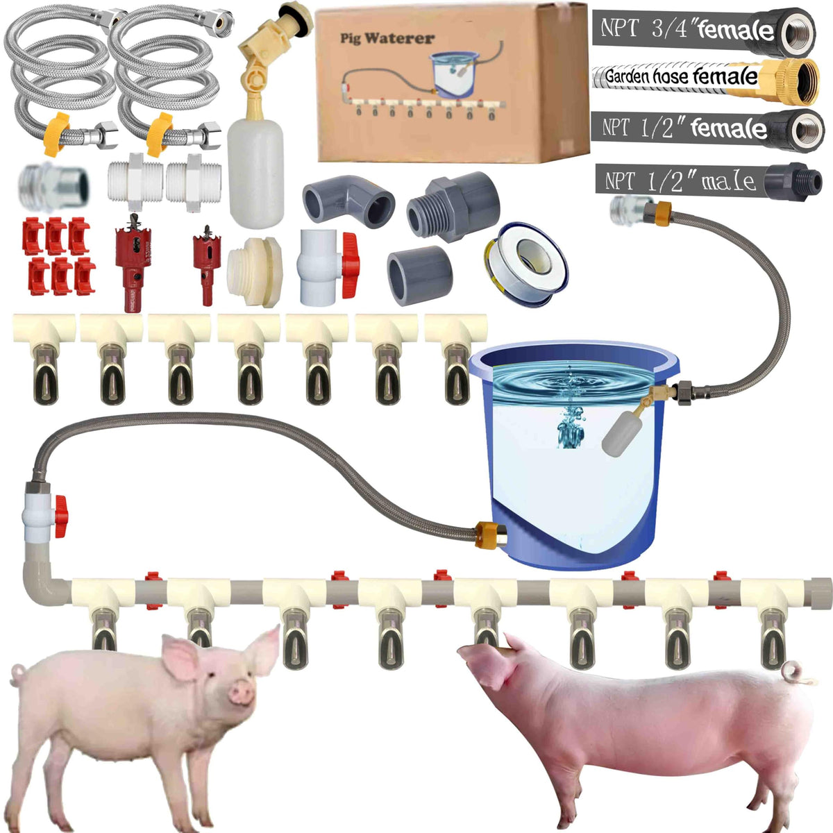 perfsign front packaging and parts layout showing kit completeness and fast setup