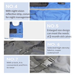 perixir calf wearing blanket outdoors providing windproof comfort