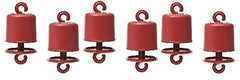 Perky-Pet guard mounted on feeder ports keeps ants away and preserves nectar