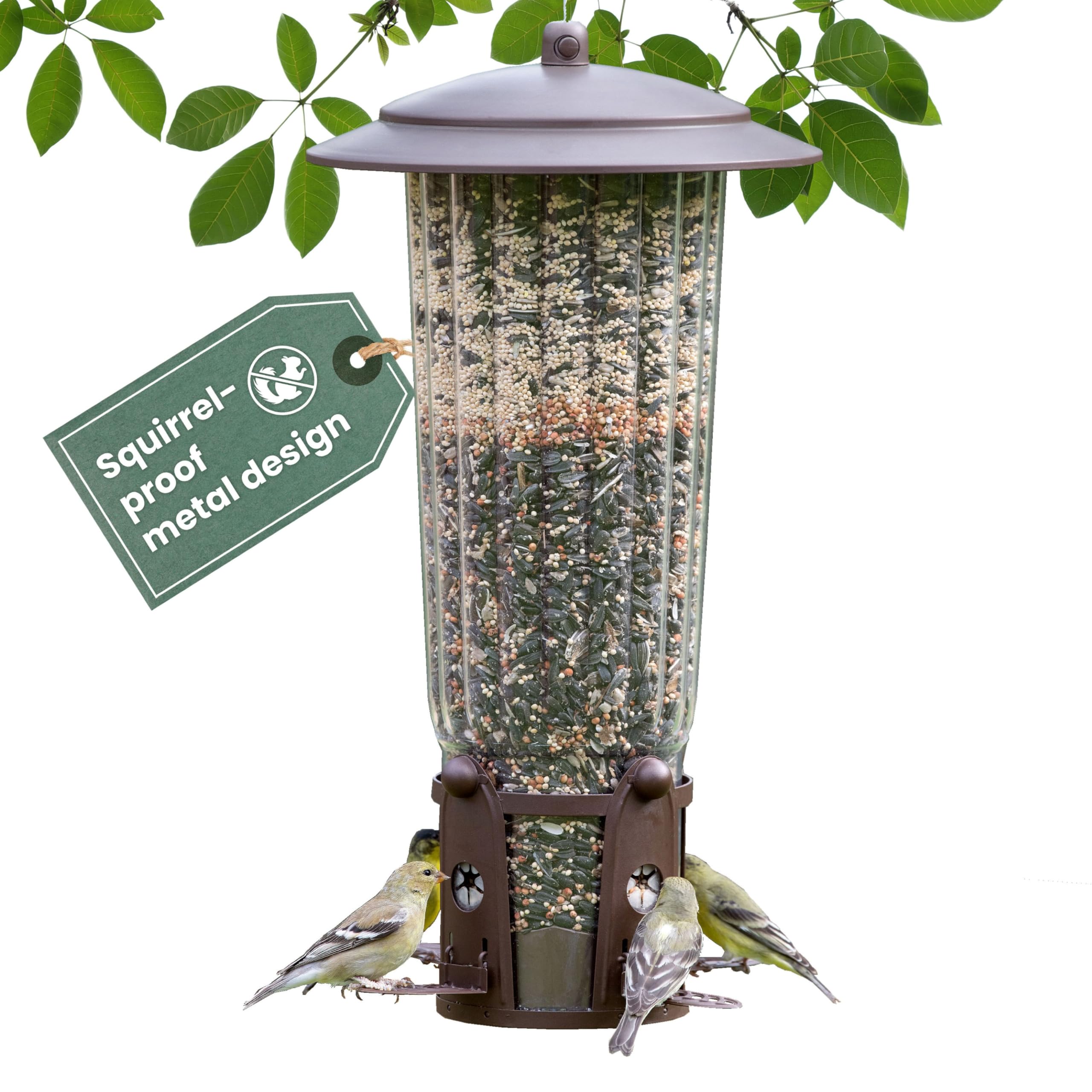 Perky-Pet front view showing feeder and clean design for better bird watching