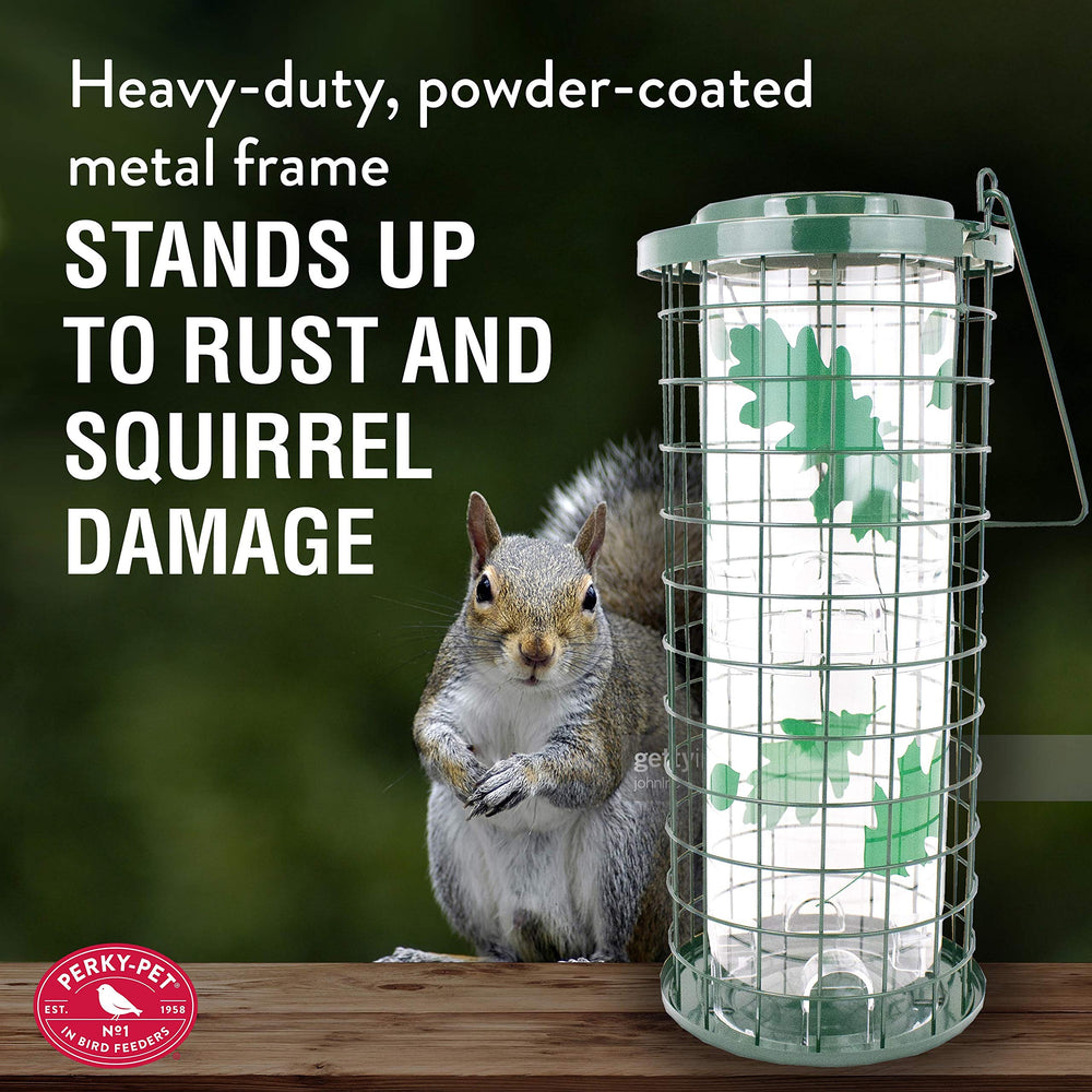 Perky-Pet powder-coated metal frame highlighting durable weather resistance