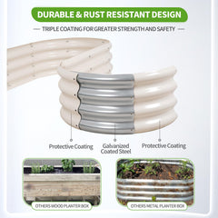 Permade assembled side view demonstrating sturdy structure and planting capacity benefit