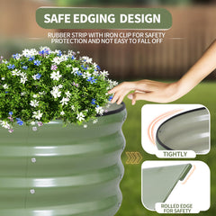 Permade folded edge detail highlighting safe, non-sharp metal for hands