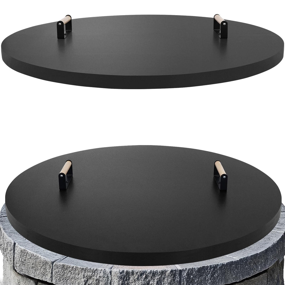Permade front view of lid showing full coverage and weather protection benefit