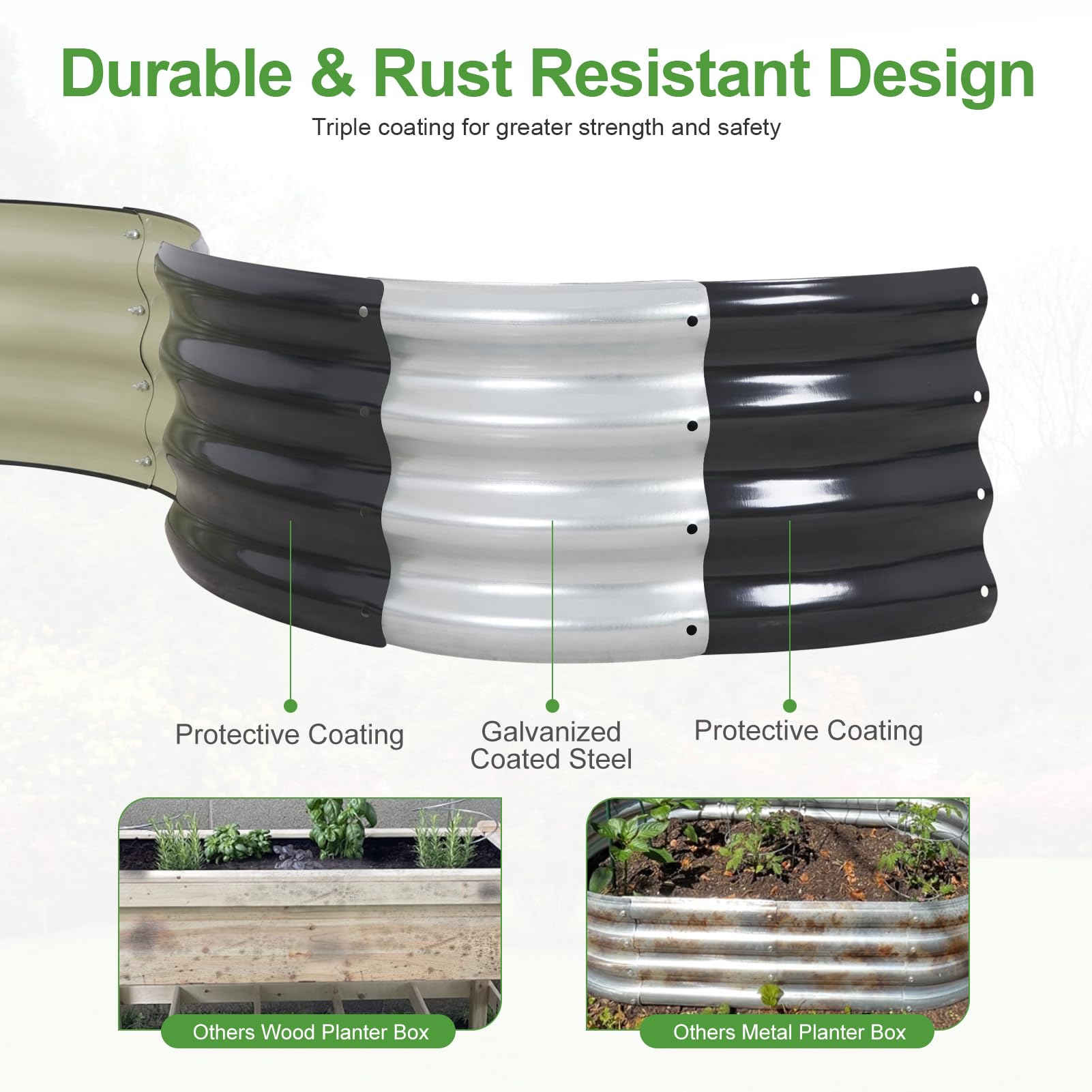 Permade galvanized surface texture showing rust-resistant protective finish