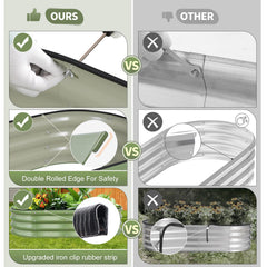 Permade in-use vegetable garden with healthy greens demonstrating good drainage