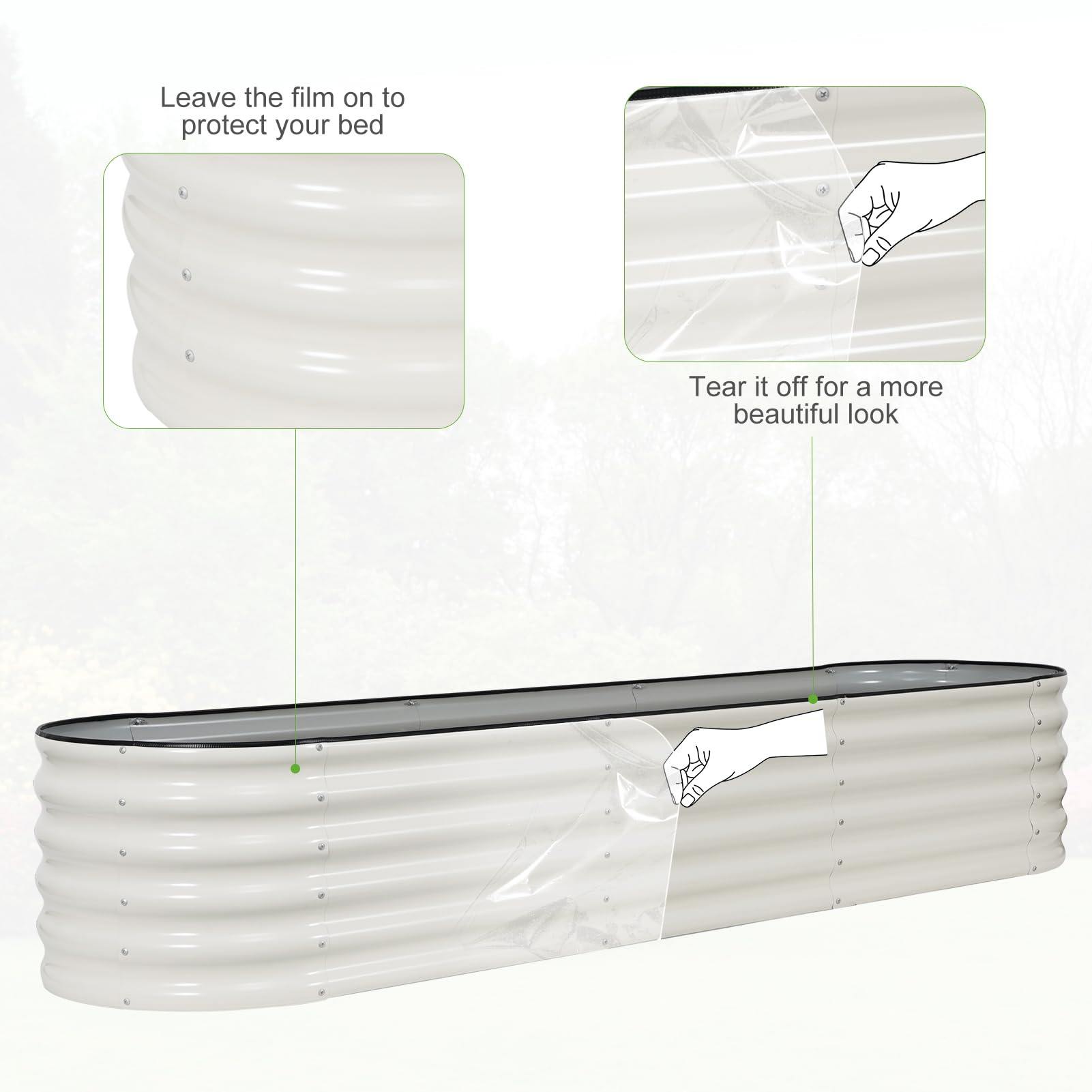 Permade product label and protective film showing care instructions and finish