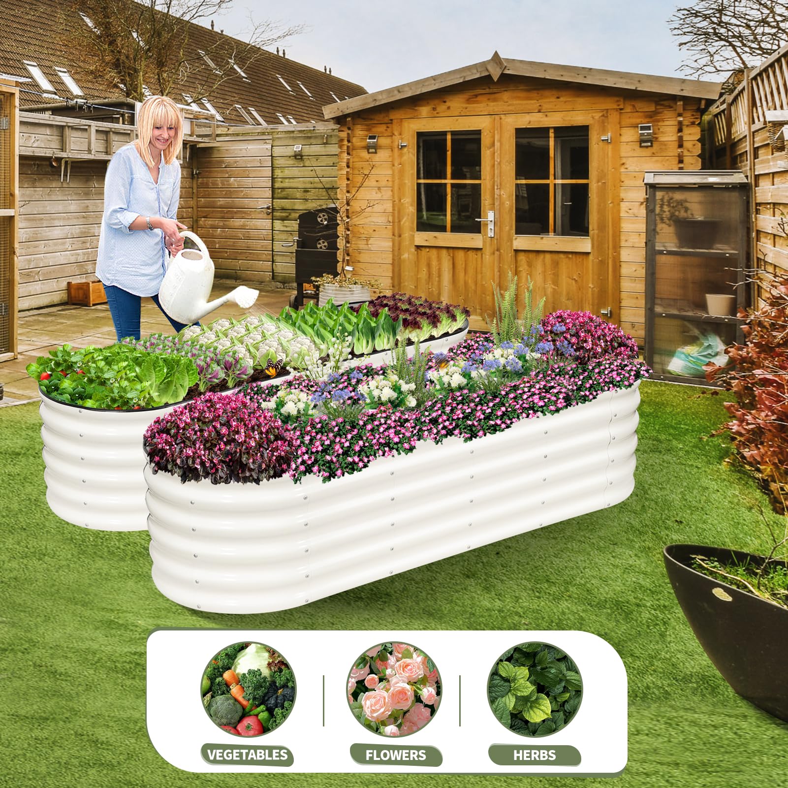 Permade rounded corner and planting depth illustrating protective design