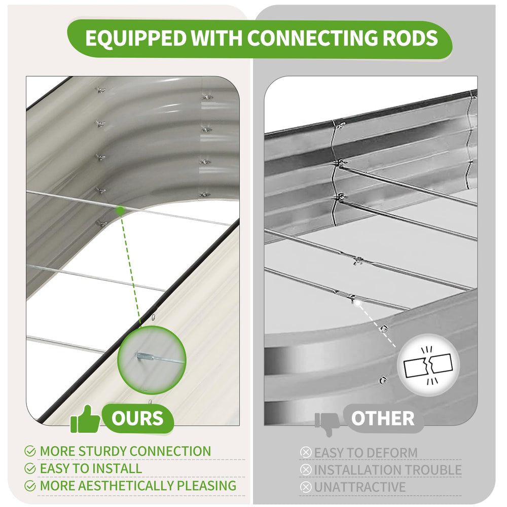 Permade support rods and butterfly nuts showing reinforced stability for heavy soil