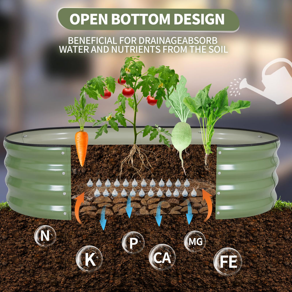 Permade two beds patio layout demonstrating paired configuration for planting